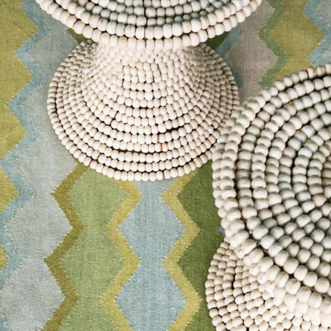 Safety Net Green Woven Wool Rug - Home Smith