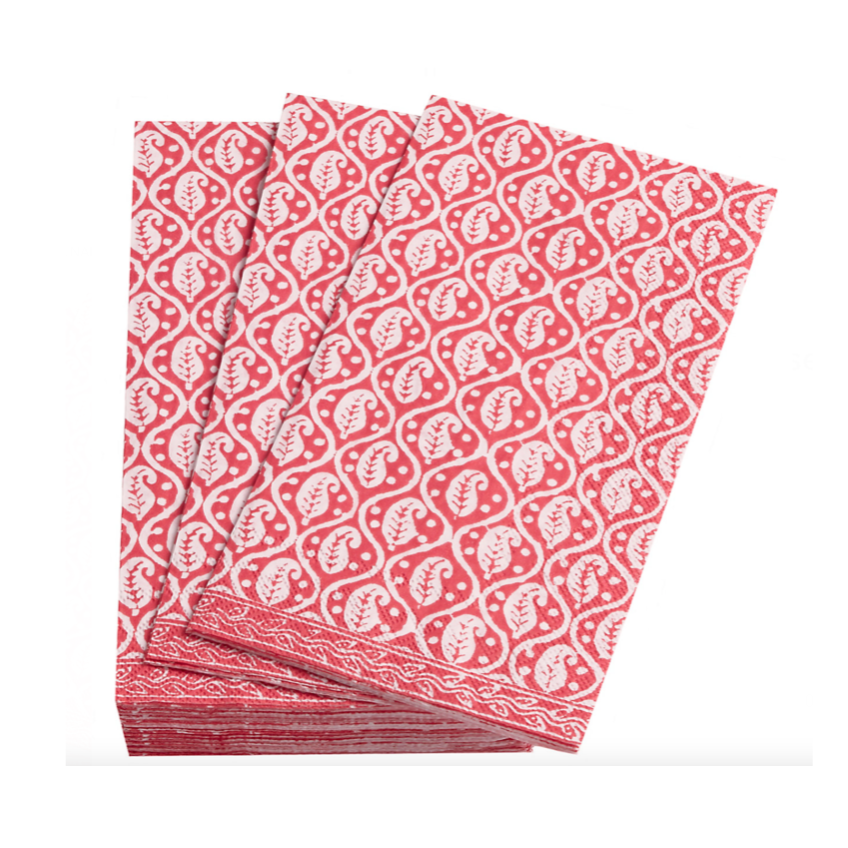 Batik Fuchsia Guest Towel Napkins