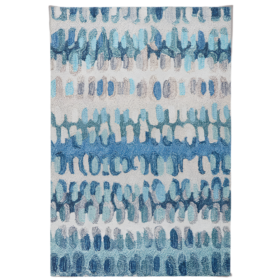 Paint Chip Blue Machine Washable Rug from Dash and Albert at Home Smith