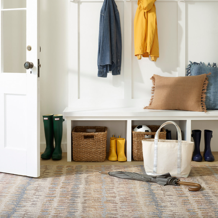 Paint chip natural machine washable rug at Home Smith