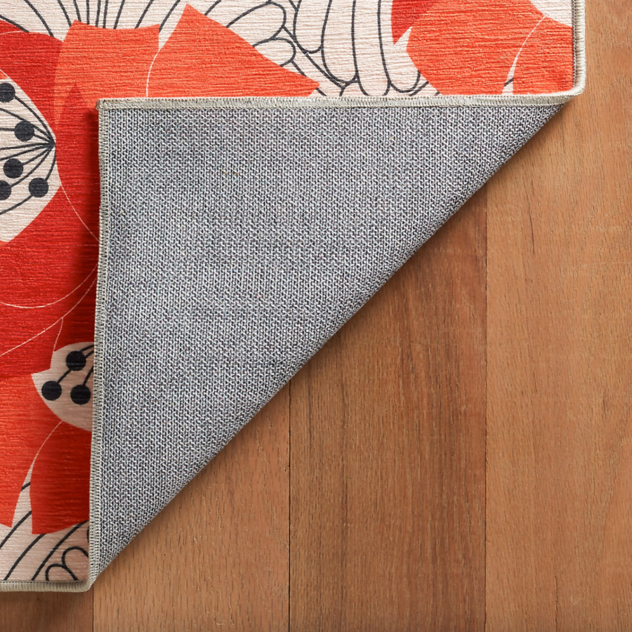 Tapis lavable en machine multi-poppy japonais
