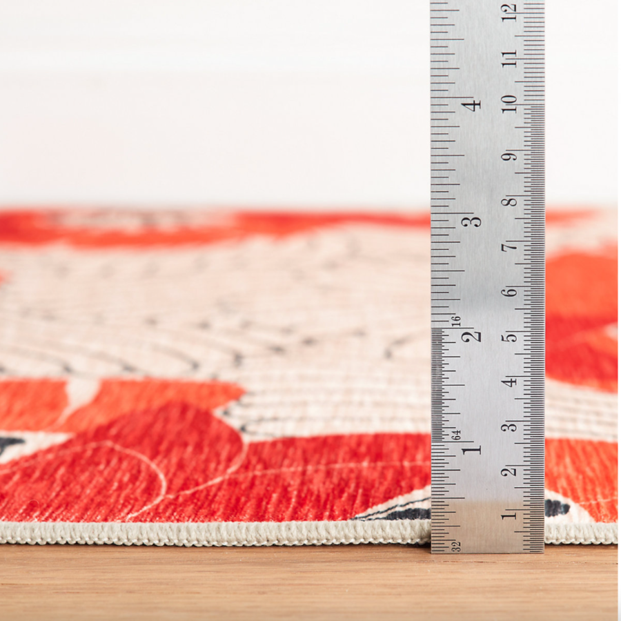 Tapis lavable en machine multi-poppy japonais