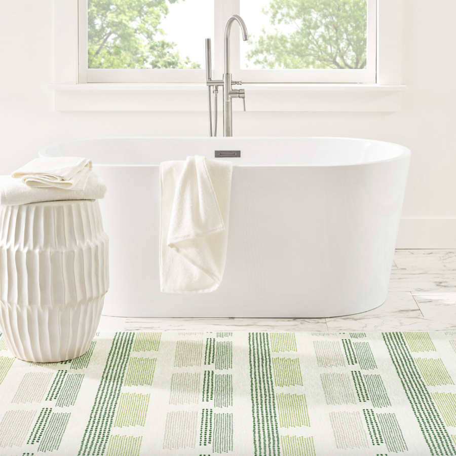 Tread Lightly Green Machine Washable Rug at Home Smith