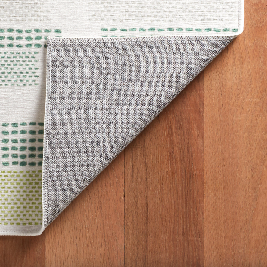 Tread lightly green machine washable rug at Home Smith