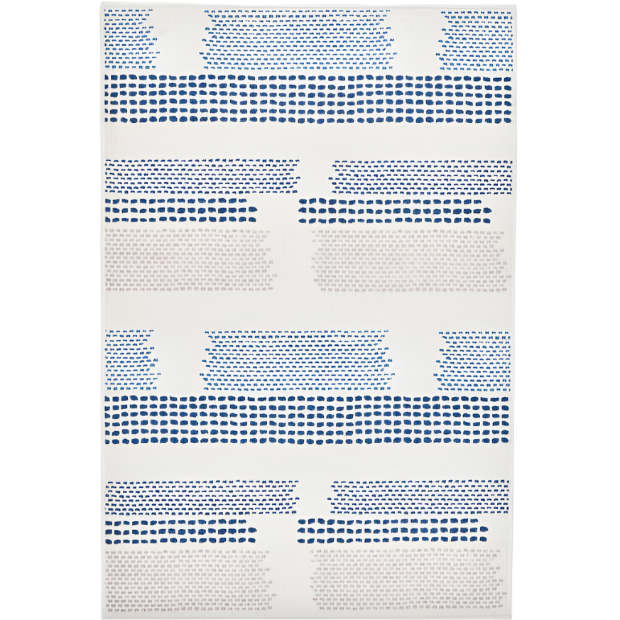 Tread Lightly Navy Machine Washable Rug at Home Smith