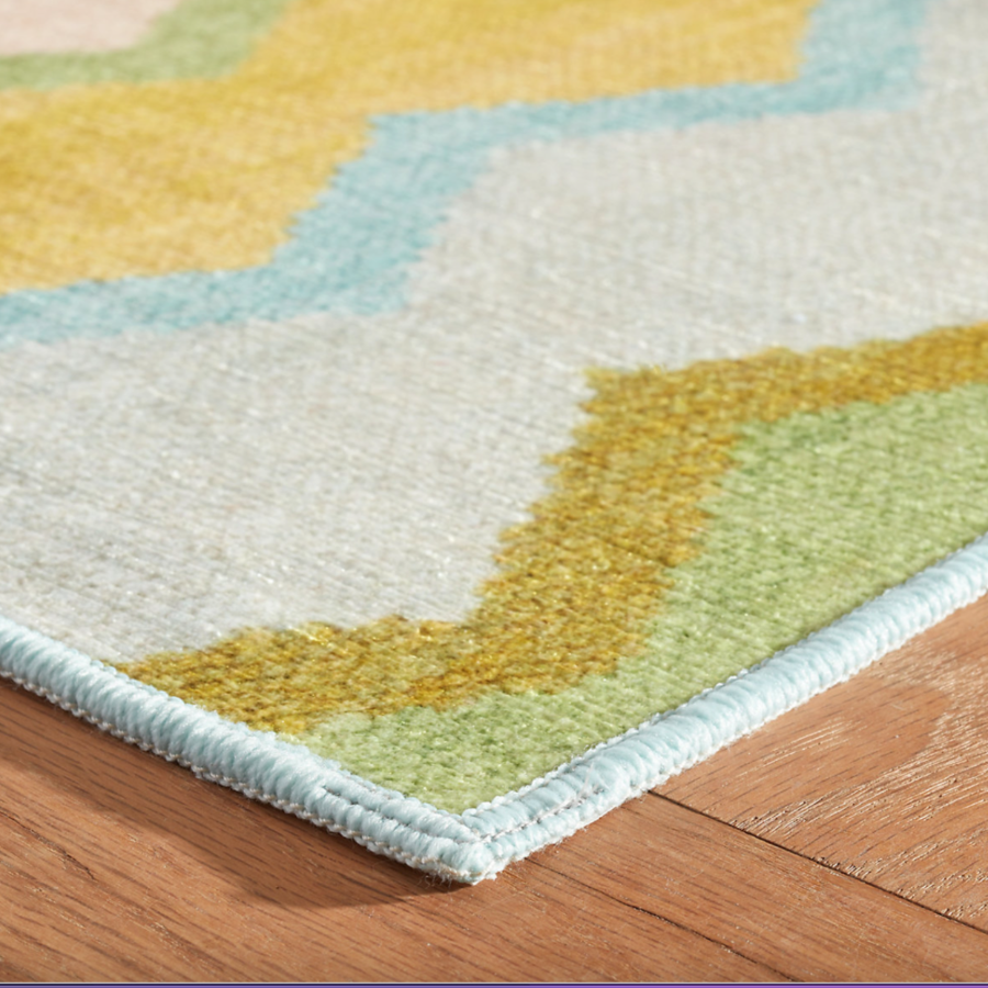 Safety Net Green Machine Washable Rug at Home Smith