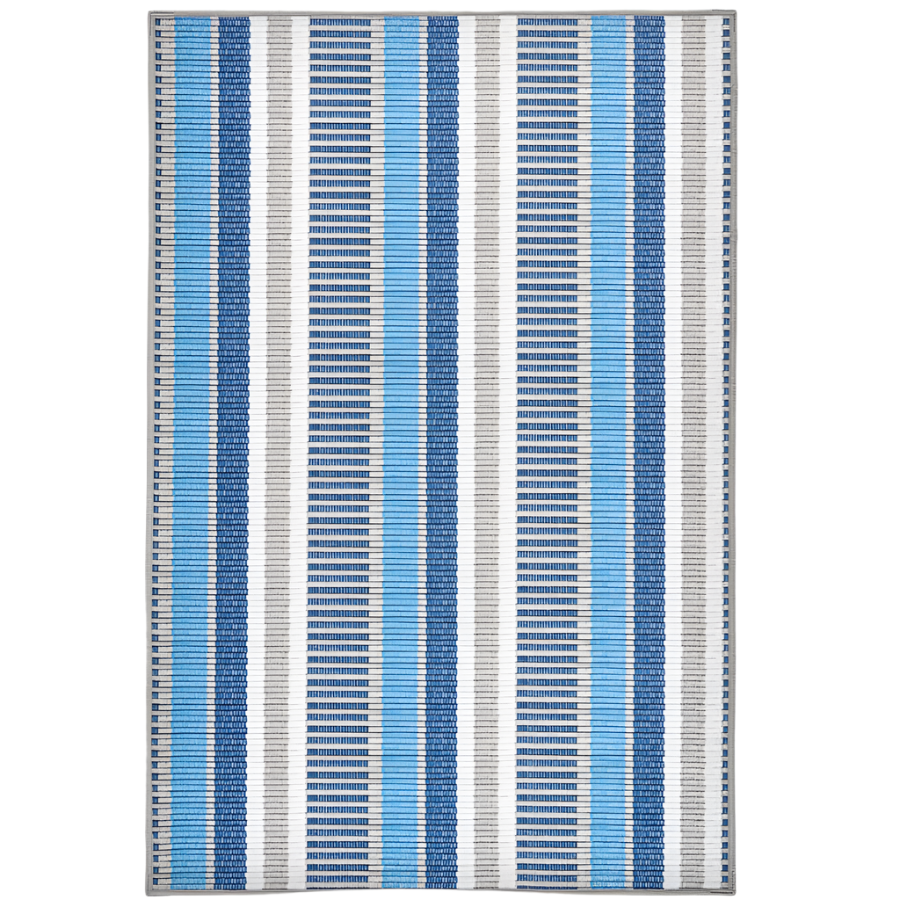 Always Greener Blue Grey Machine Washable Rug