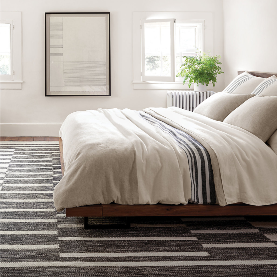 Heights Charcoal Handwoven Wool Dash & Albert Rugs at Home Smith