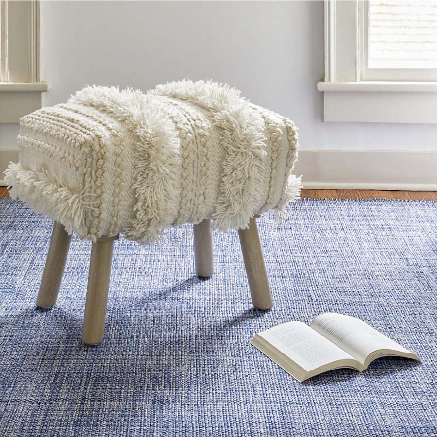 Fusion Blue Handwoven Indoor/Outdoor Dash & Albert Rugs at Home Smith