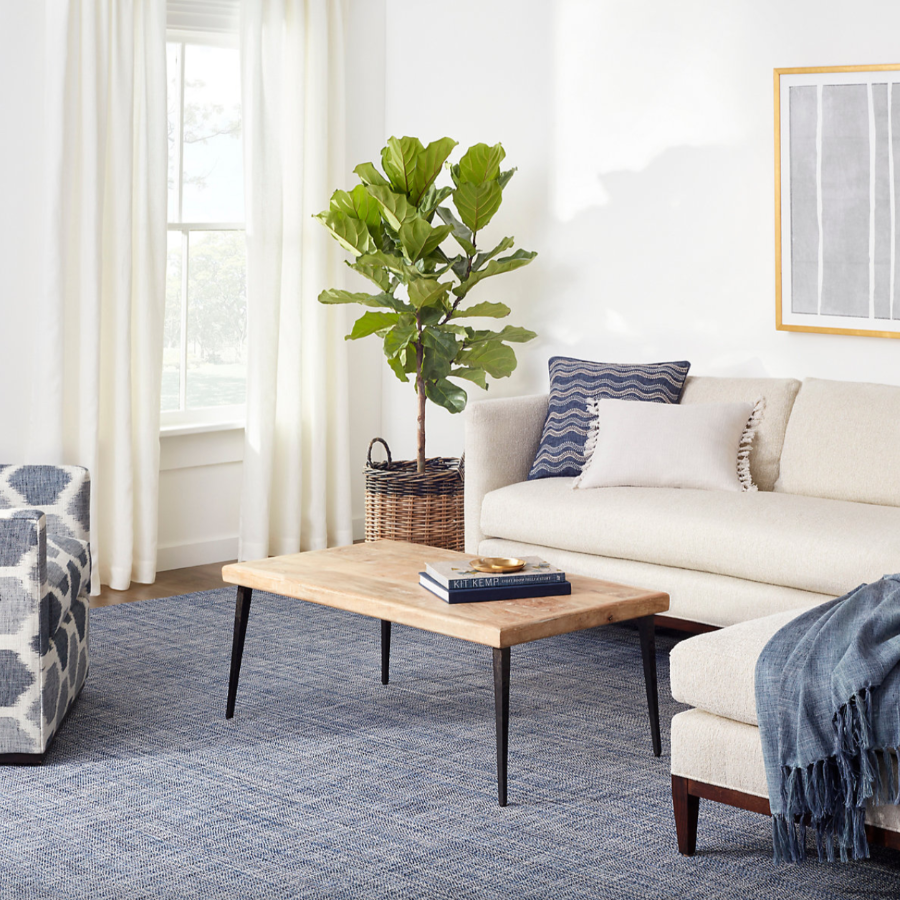 Fusion Blue Handwoven Indoor/Outdoor Dash & Albert Rugs at Home Smith
