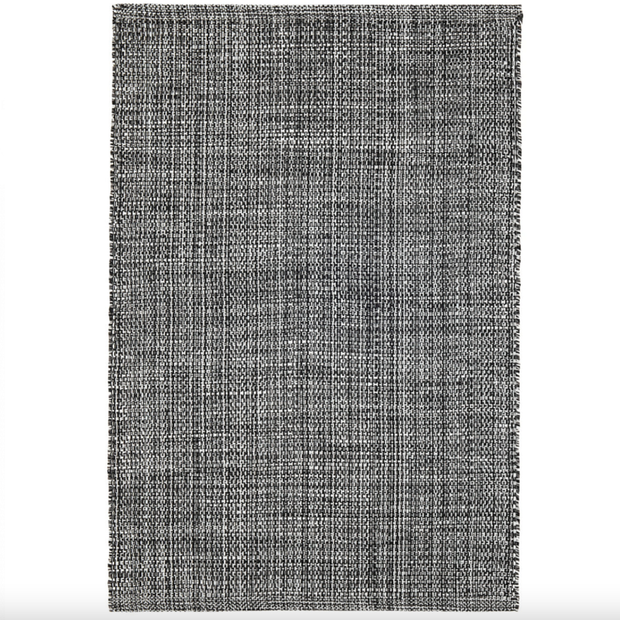 Fusion Black Handwoven Indoor/Outdoor Dash & Albert Rug at Home Smith