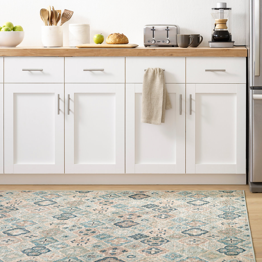 Pali Blue Washable Rug from Dash and Albert at Home Smith