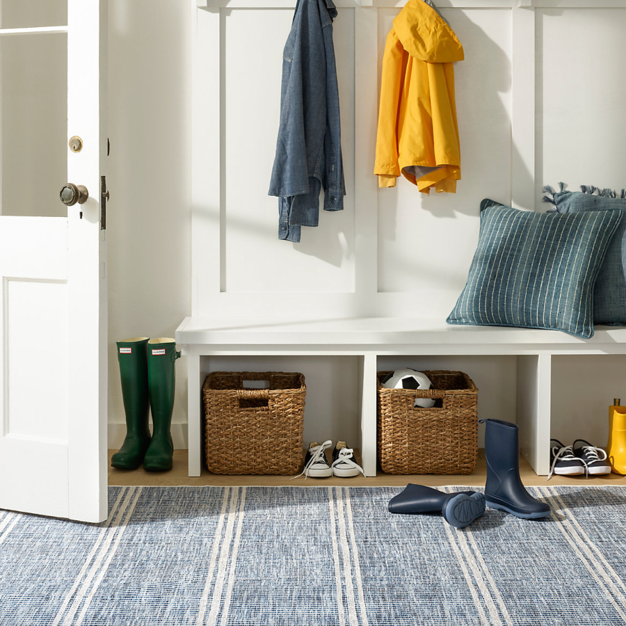 Malta Blue Machine Washable Rug from Dash and Albert at Home Smith