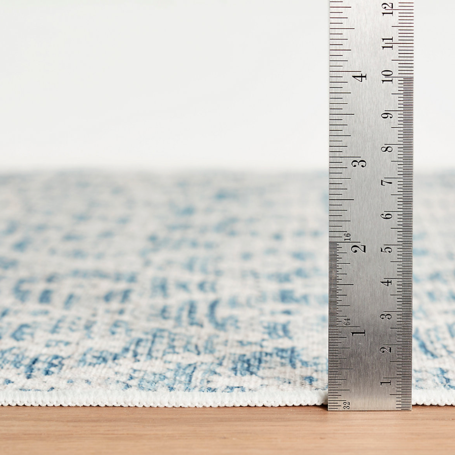 melange diamond washable rug