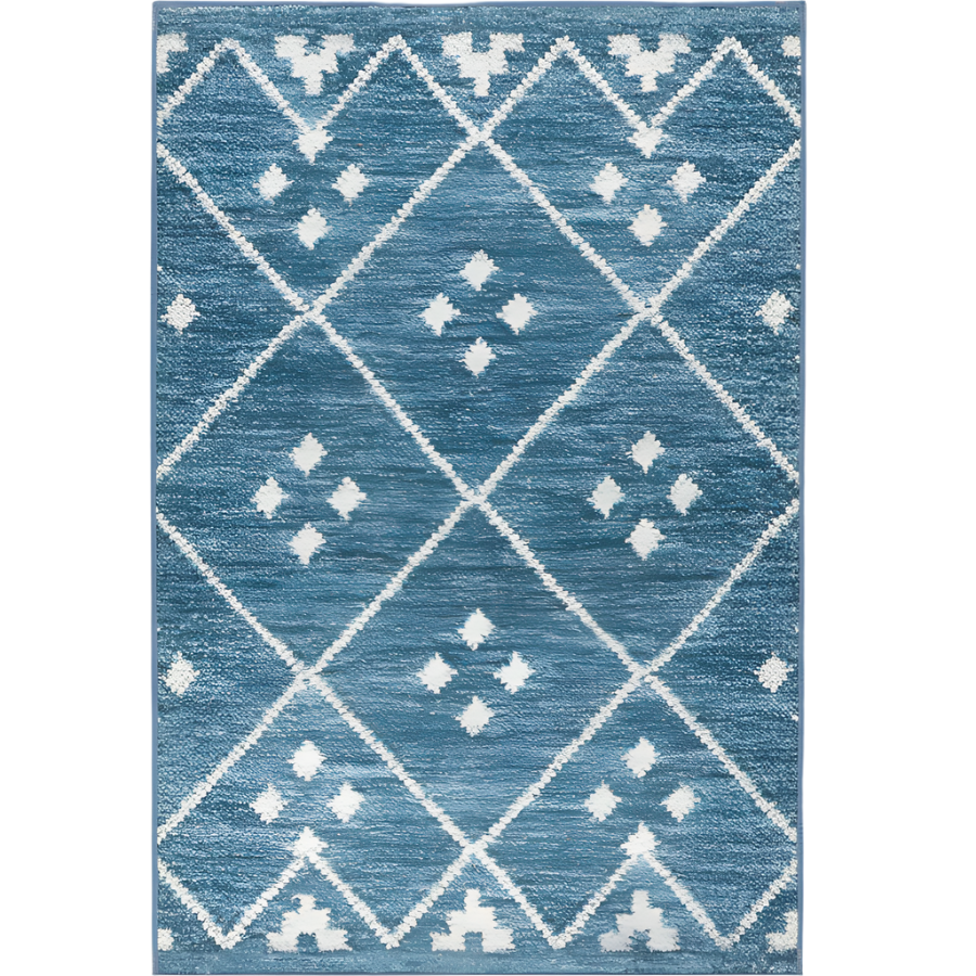 Kota Indigo machine washable rug from dash and albert at Home Smith