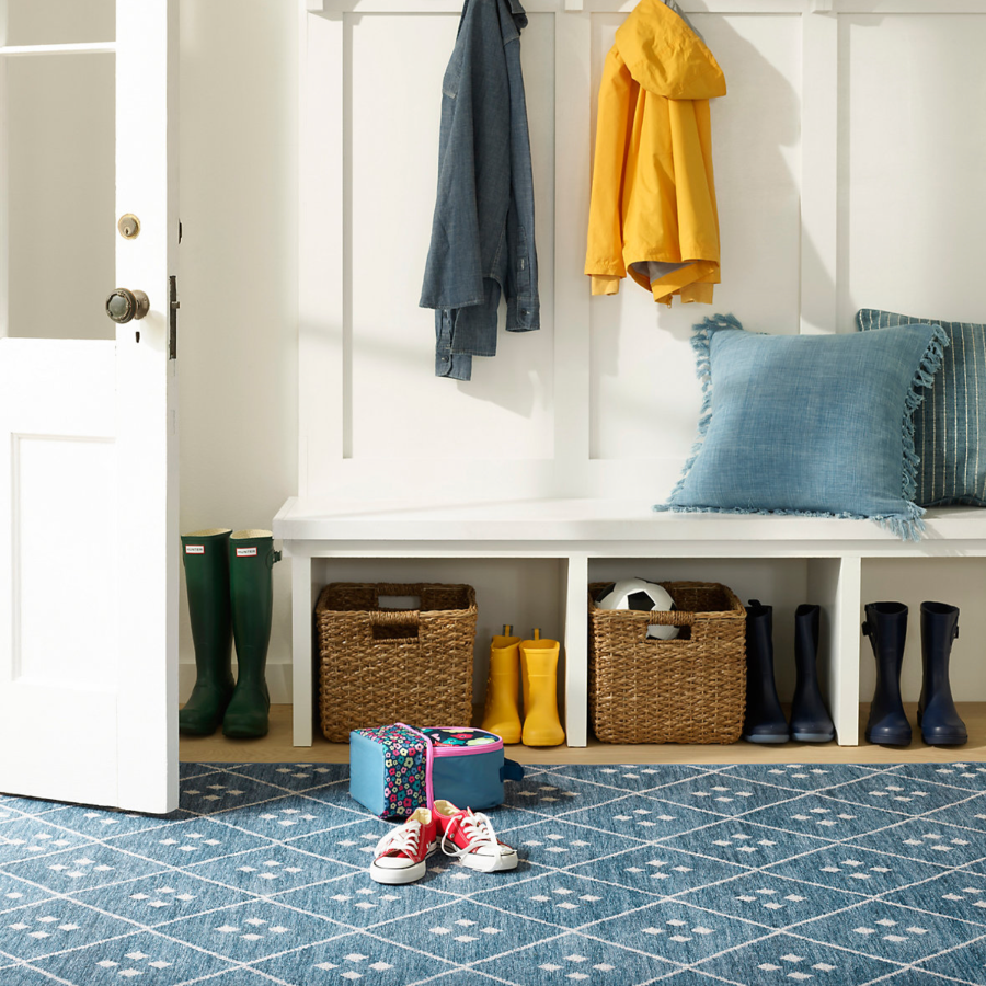 Kota Indigo machine washable rug from dash and albert at Home Smith