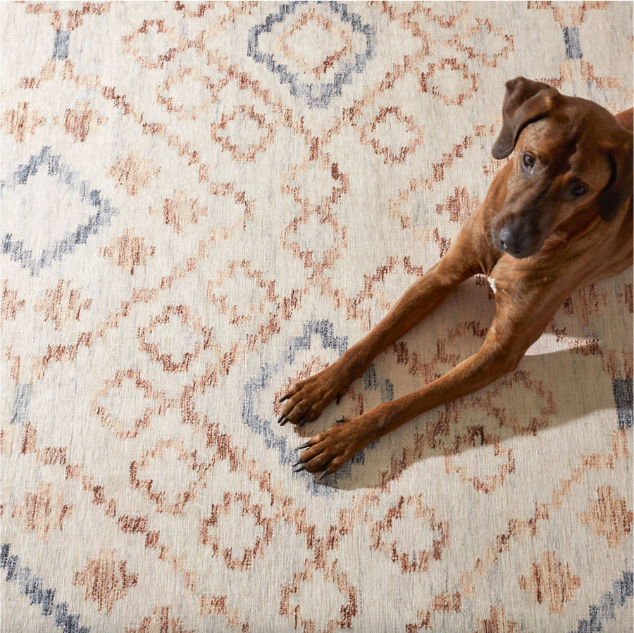 Jelly Roll Sky Washable Rug from Dash and Albert at Home Smith