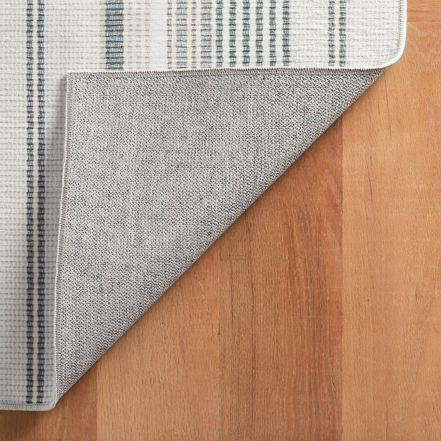 Gradation Ticking Machine Washable Rug from Annie Selke