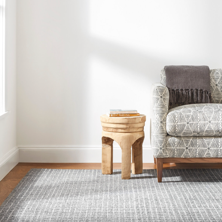 Conall Grey Hand Hooked Wool Rug at Home Smith
