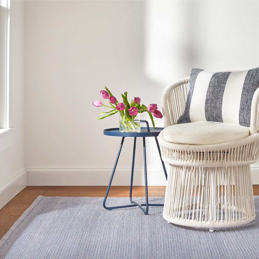 Finn Denim Handwoven Indoor/Outdoor Rug at Home Smith