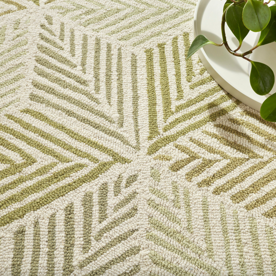 Karari Moss Hand Hooked Wool Rug at Home Smith