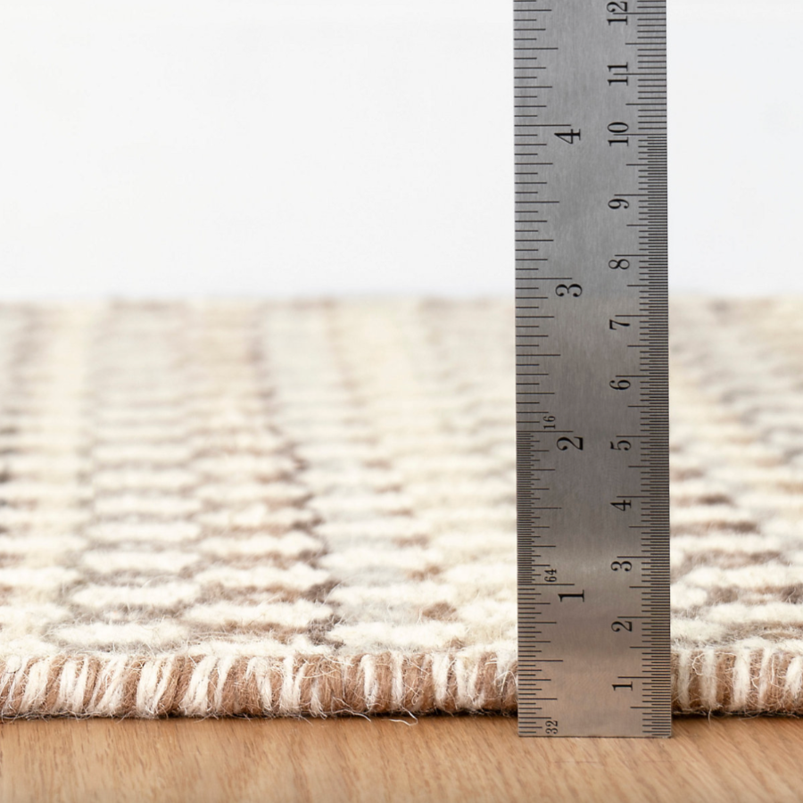 Poppy Natural Handwoven Wool Rug at Home Smith