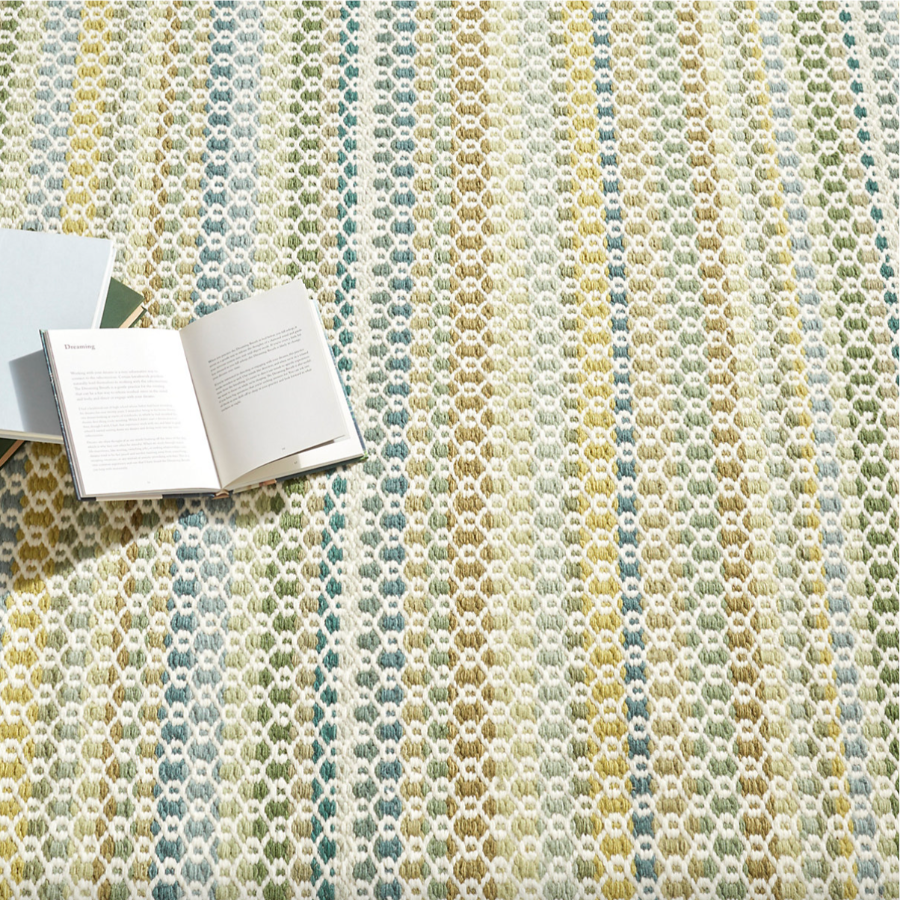 Poppy Moss Handwoven Wool Rug at Home Smith