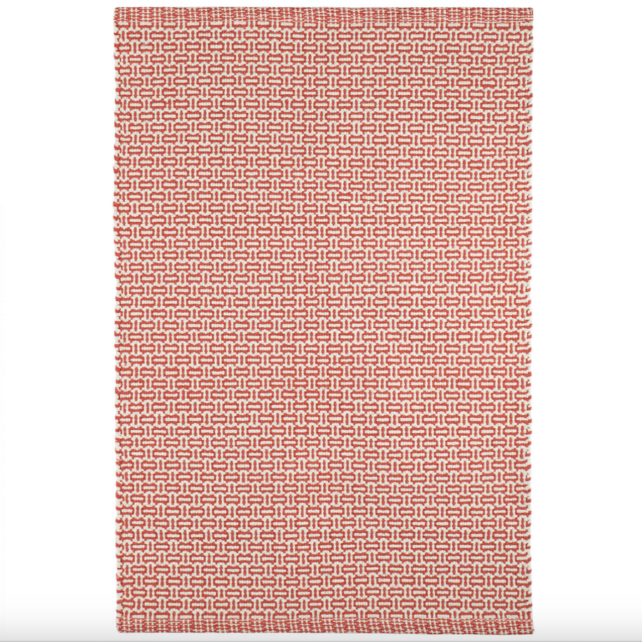 Miss Muffet Paprika Handwoven Cotton Rug at Home Smith