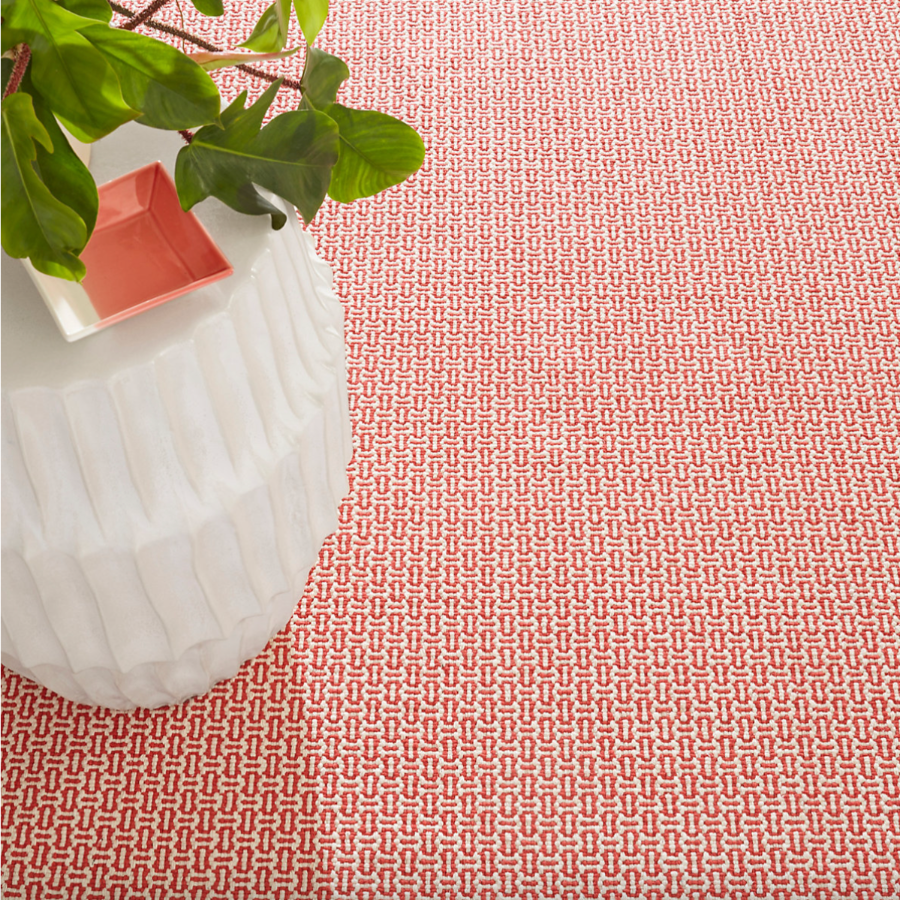 Miss Muffet Paprika Handwoven Cotton Rug at Home Smith