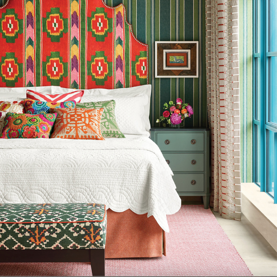 Miss Muffet Paprika Handwoven Cotton Rug at Home Smith