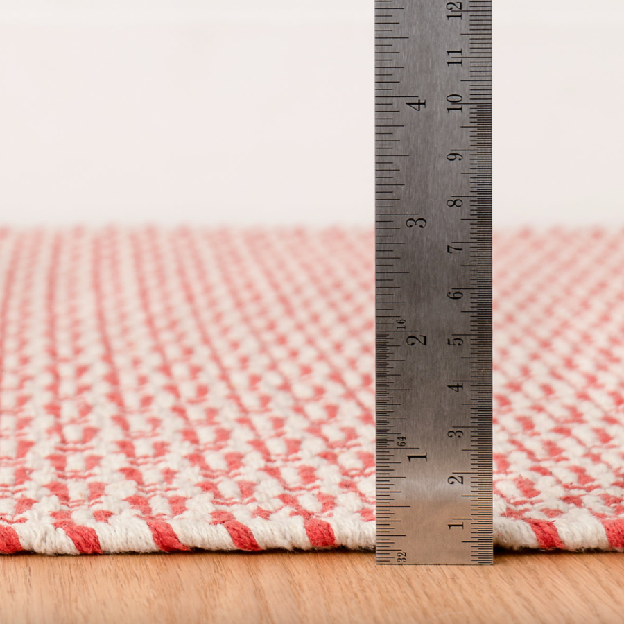 Miss Muffet Paprika Handwoven Cotton Rug at Home Smith