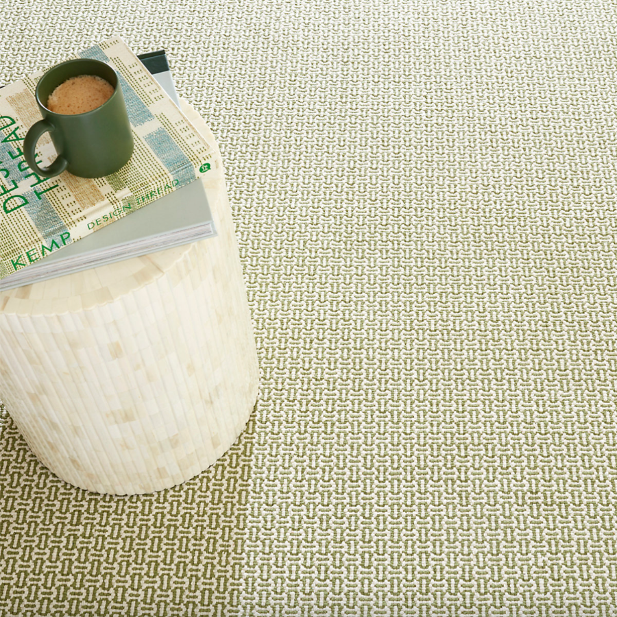 Miss Muffet Olive Handwoven Cotton Rug at Home Smith