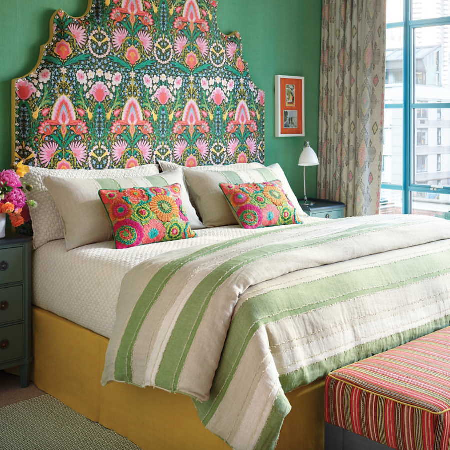 Miss Muffet Olive Handwoven Cotton Rug at Home Smith