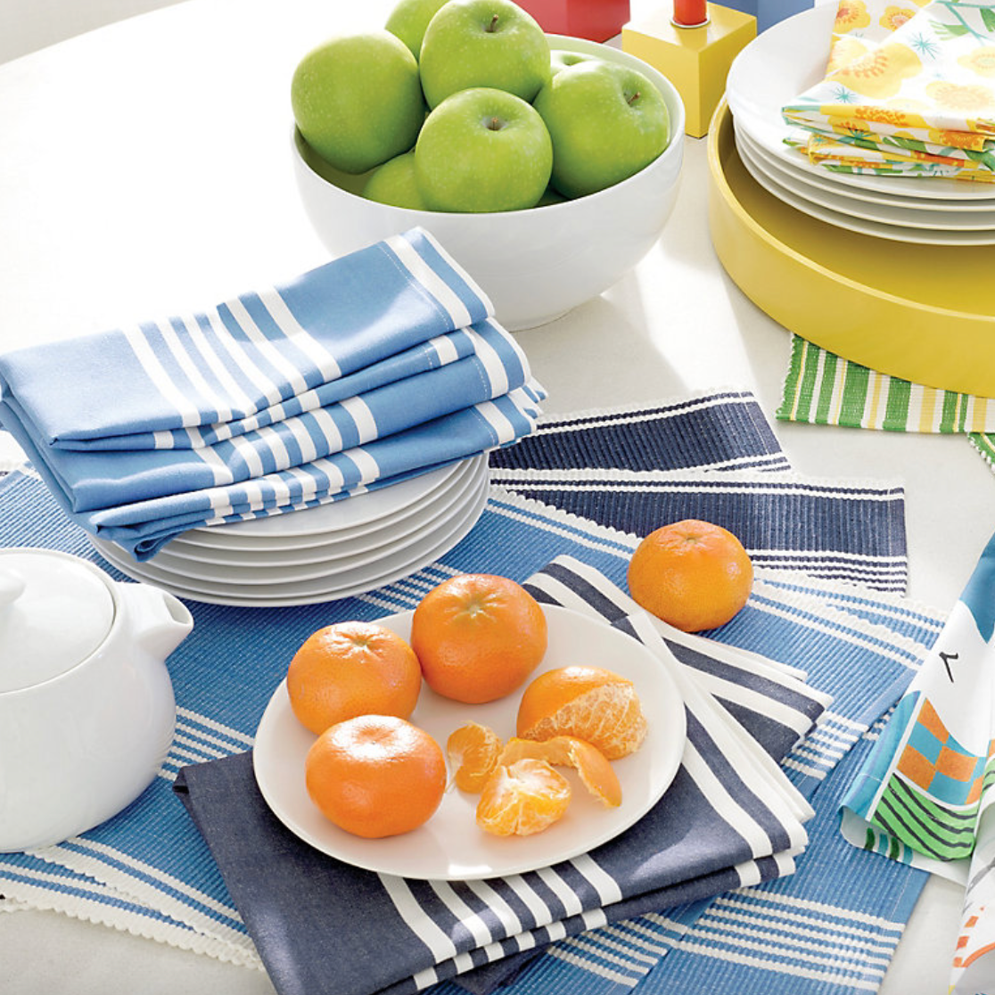 Bistro Stripe Placemat Sets at Home Smith