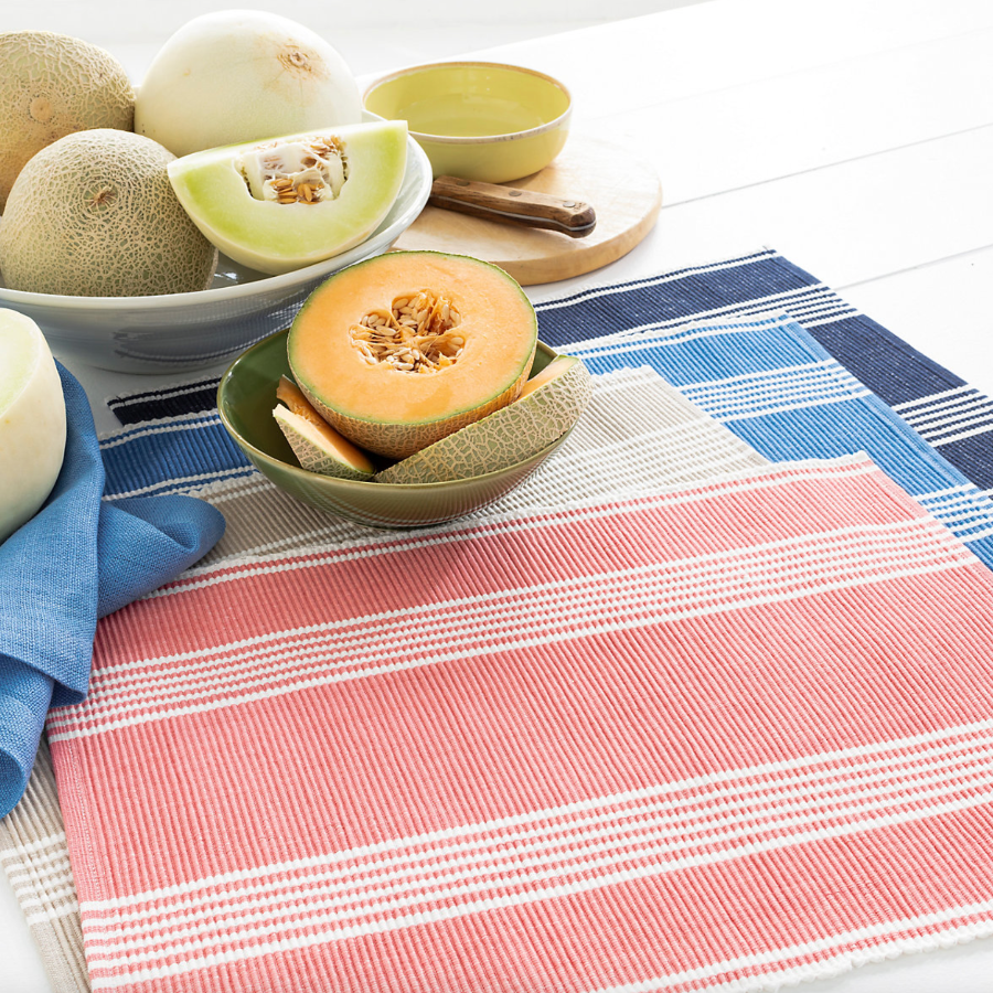 Bistro STripe placemats from Annie Selke at Home Smith