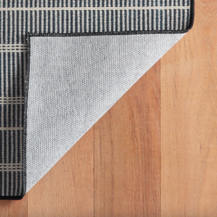 Samson Black Machine Washable Rug at Home Smith