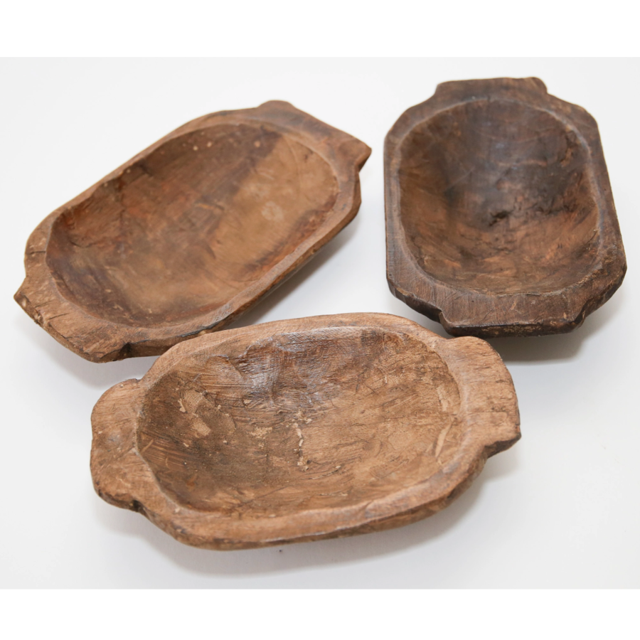 Mini carved wooden duck bowls at Home Smith