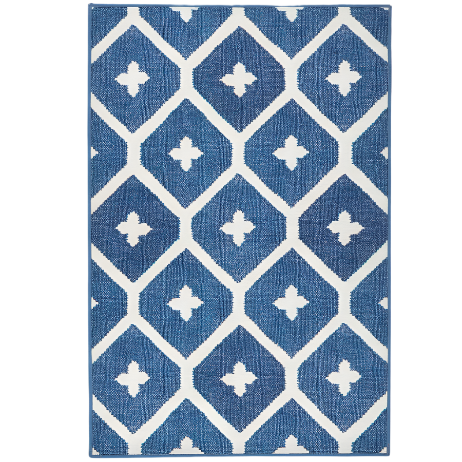 Elizabeth Navy Machine Washable Rug at Home Smith
