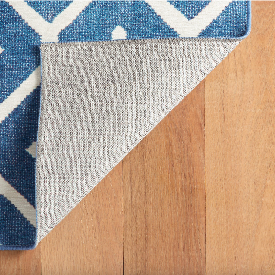 Elizabeth Navy Machine Washable Rug at Home Smith