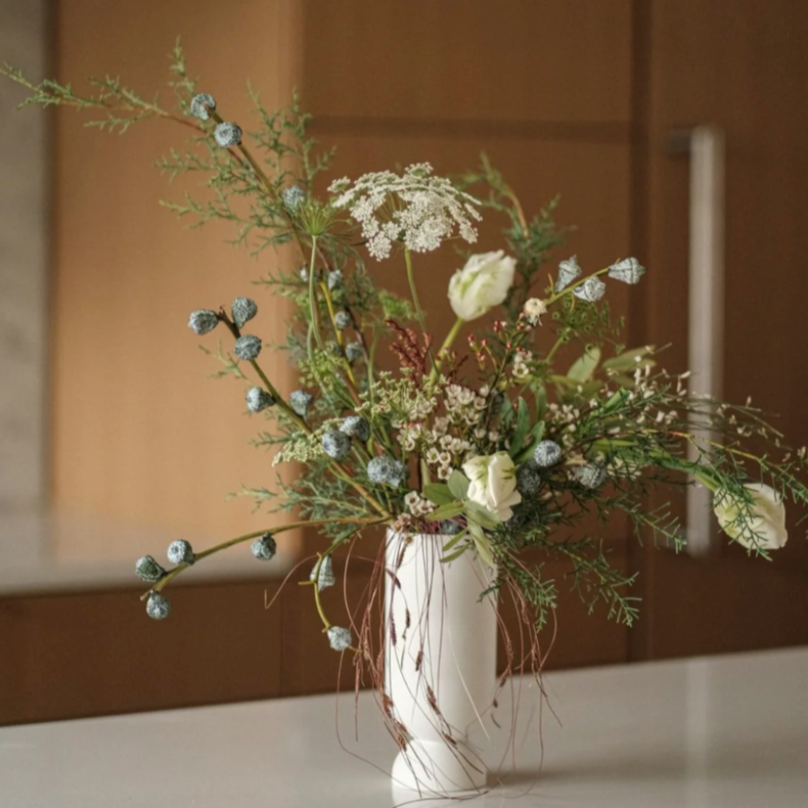 Pedestal Compote Vase at home Smith