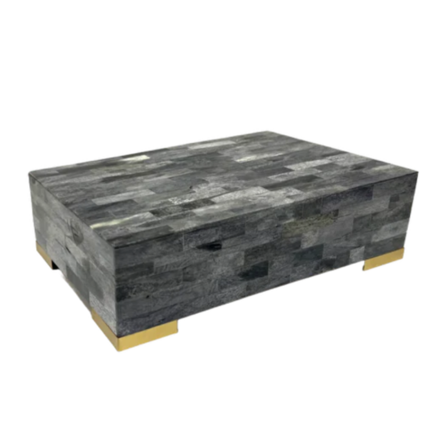 Grey Bone Decorative Box at Home Smith