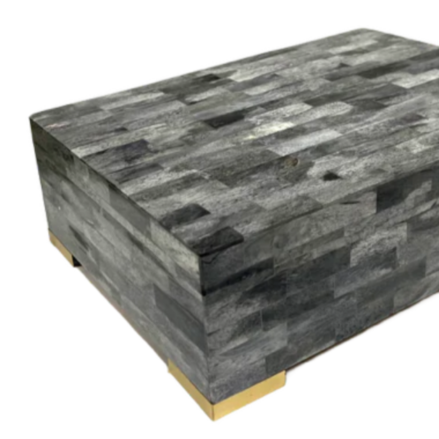 Grey Bone Decorative Box at Home Smith