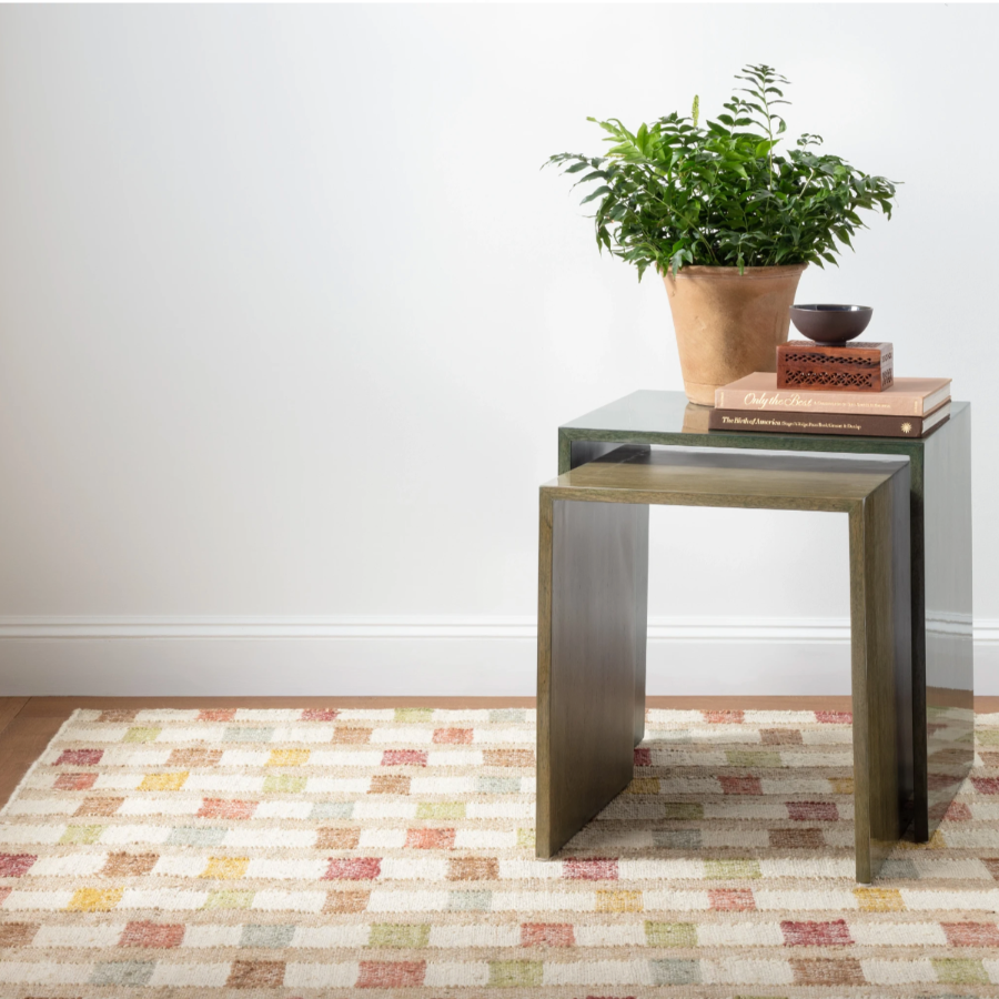 Mosaic Multi Handwoven Jute Rug at Home Smith