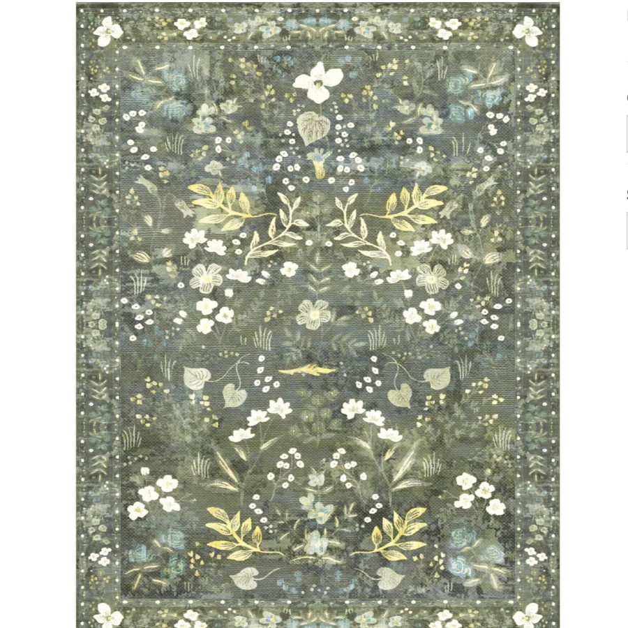 Adama Moonflower Vinyl Rug at Home Smith