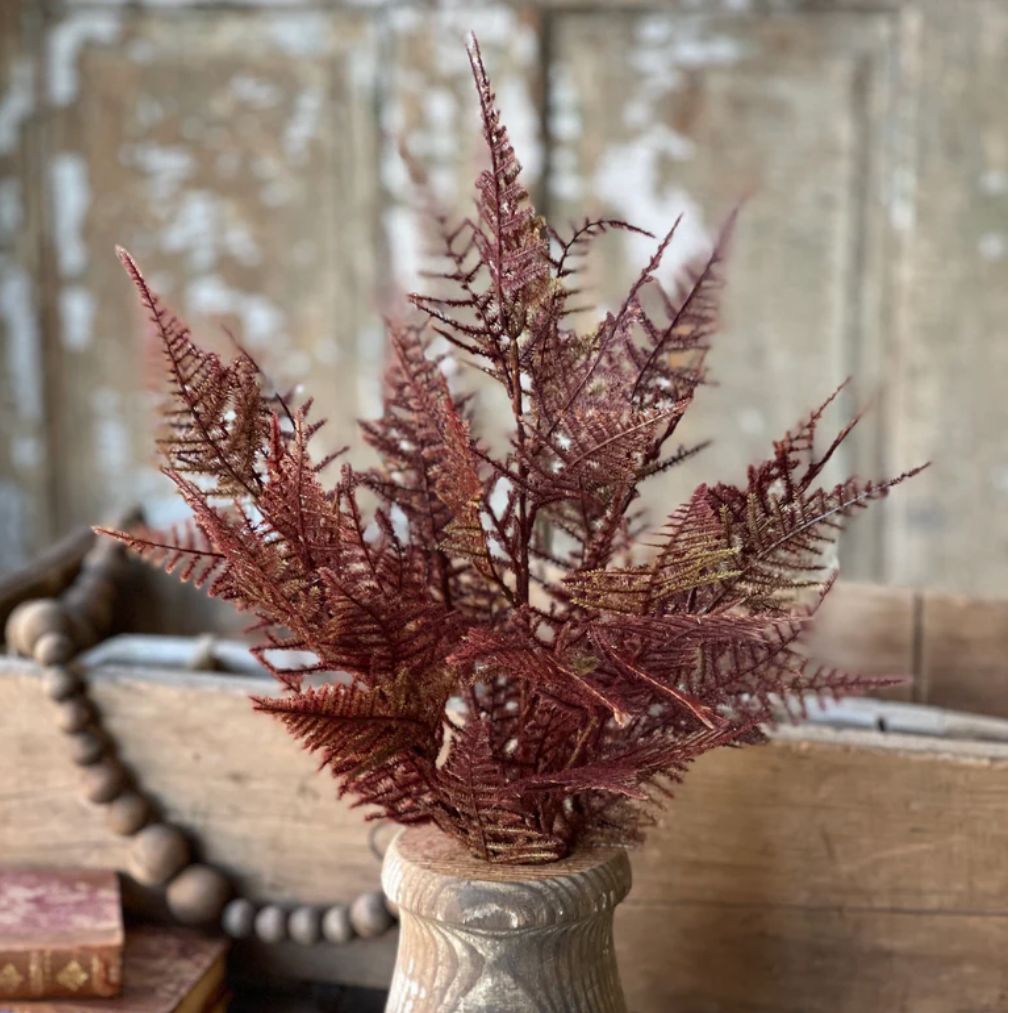 Faux Fern in bordeaux at Home Smith