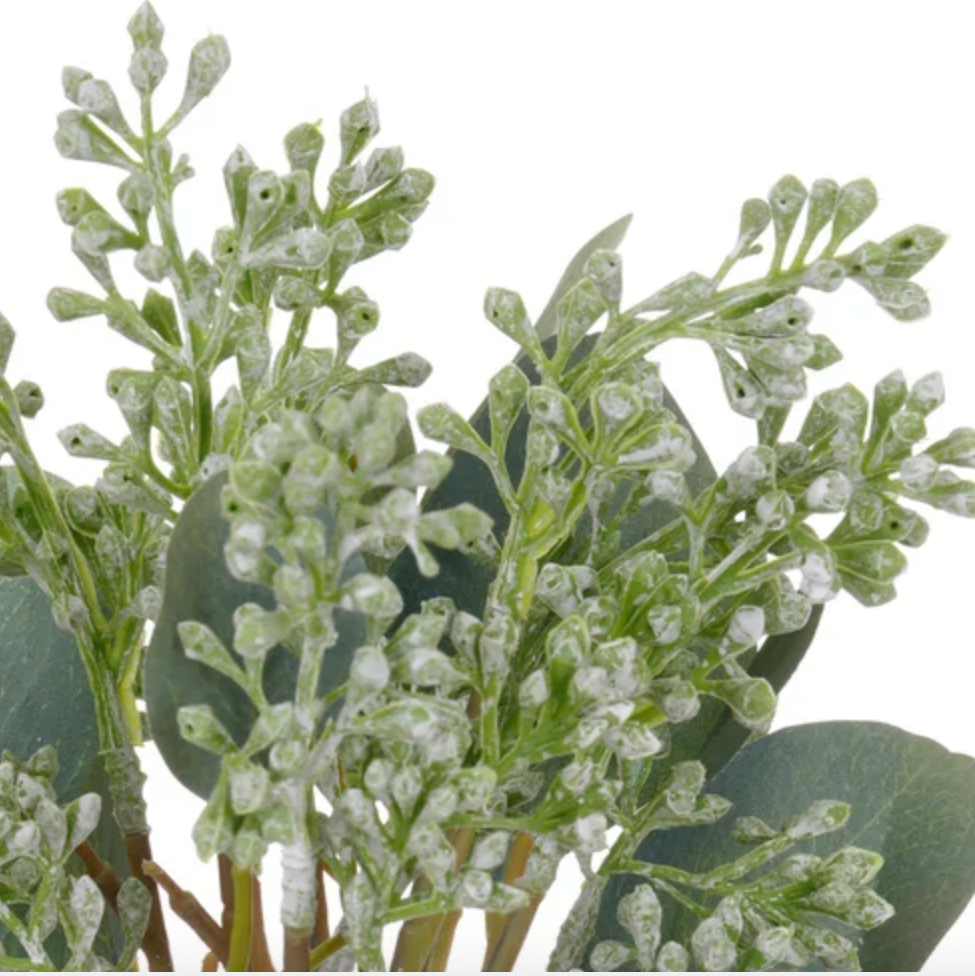 Detail of mini eucalyptus berry bouquet at Home Smith