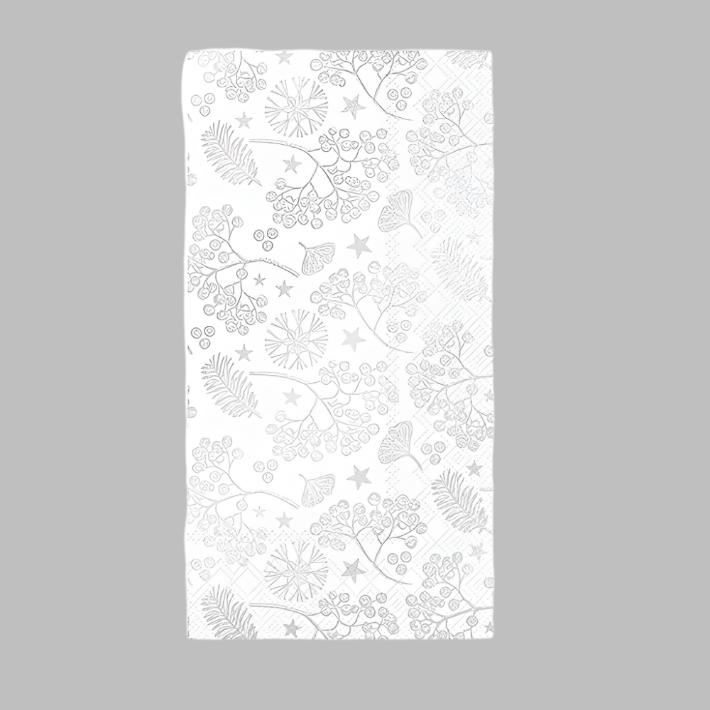 Bright Winter Branches holiday paper napkin in Buffet Guest Size at Home Smith
