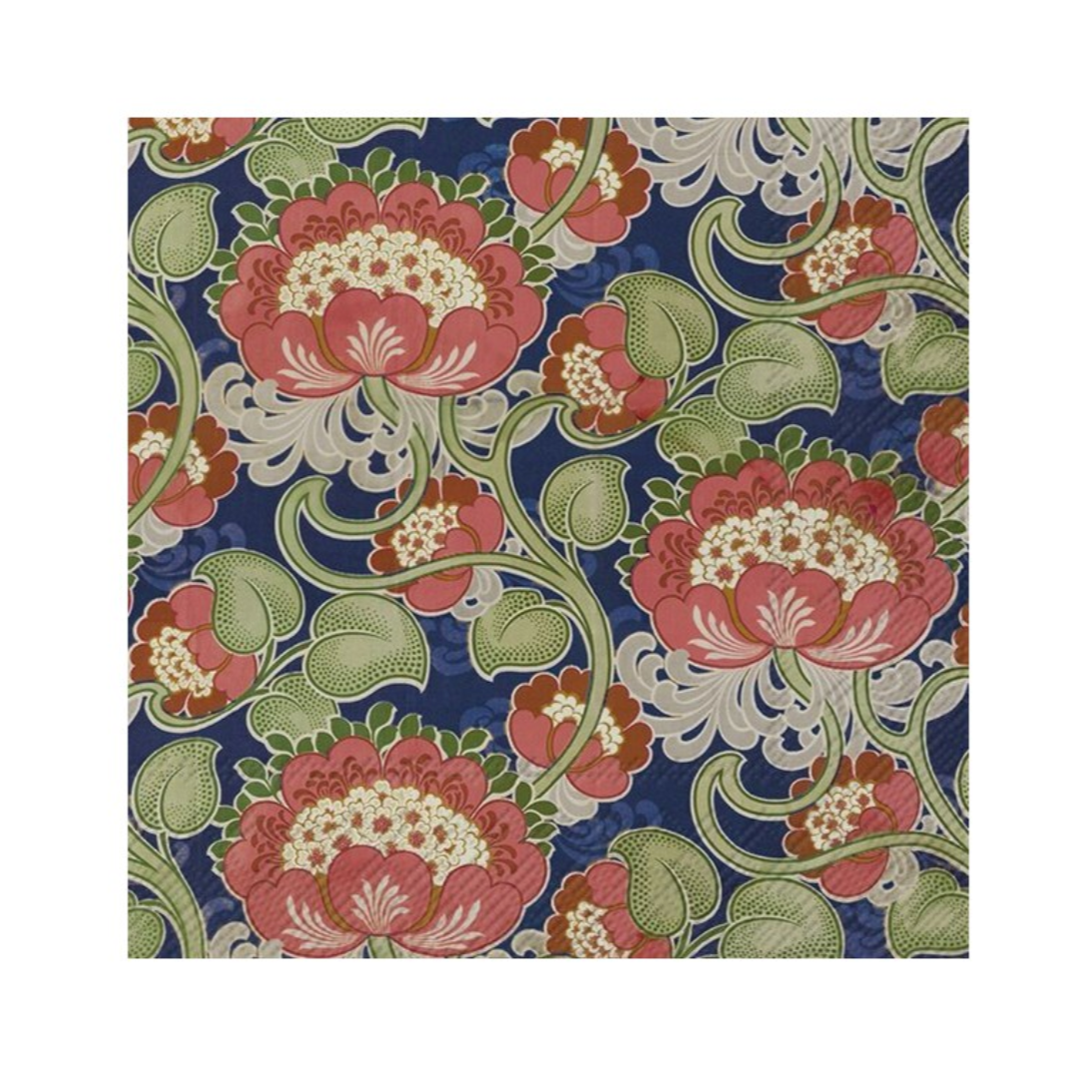 Retro Flowers Napkins at Home Smith - luncheon size