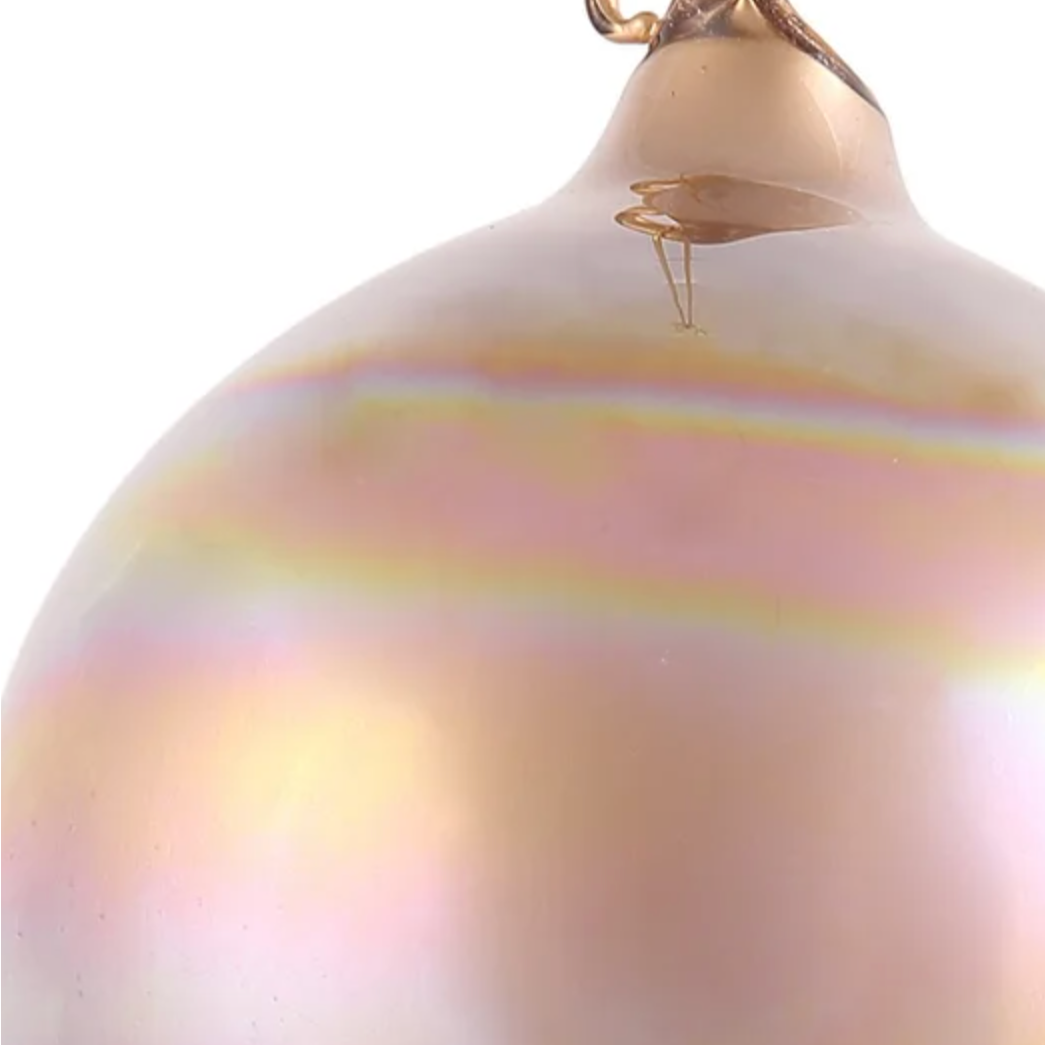 Jim Marvin Pearl Glass Ornaments in Gold at Home Smith
