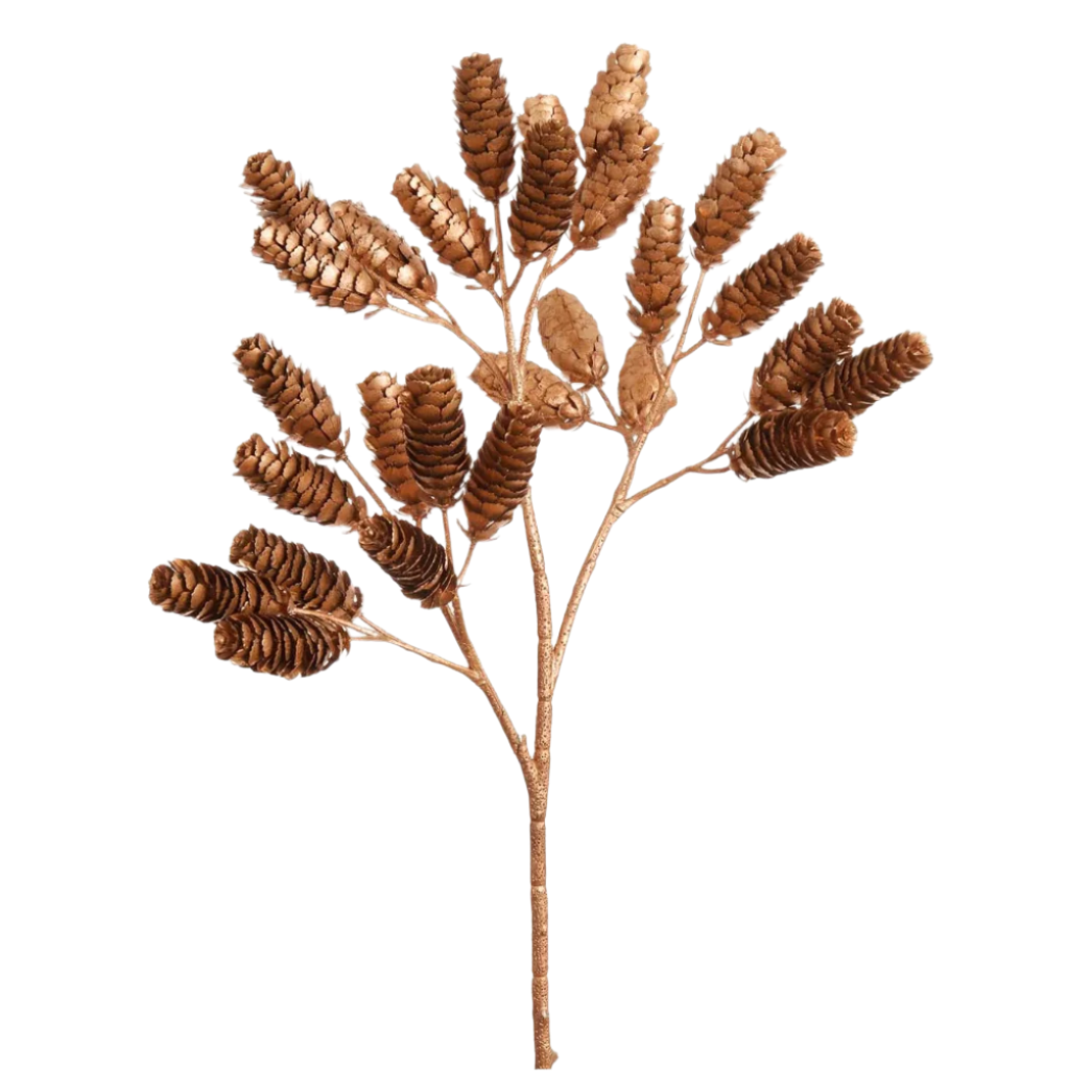 Antique Gold Pinecone Spray 19'' By Winward at Home Smith